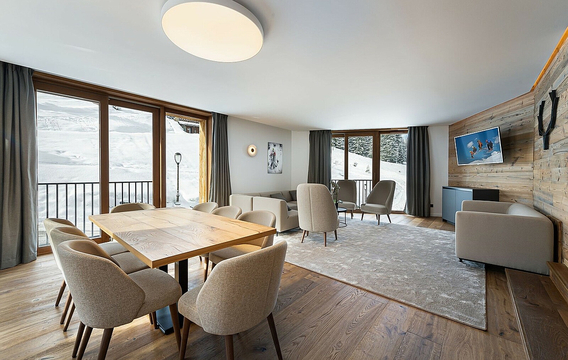 Furnished apartments for sale in Courchevel