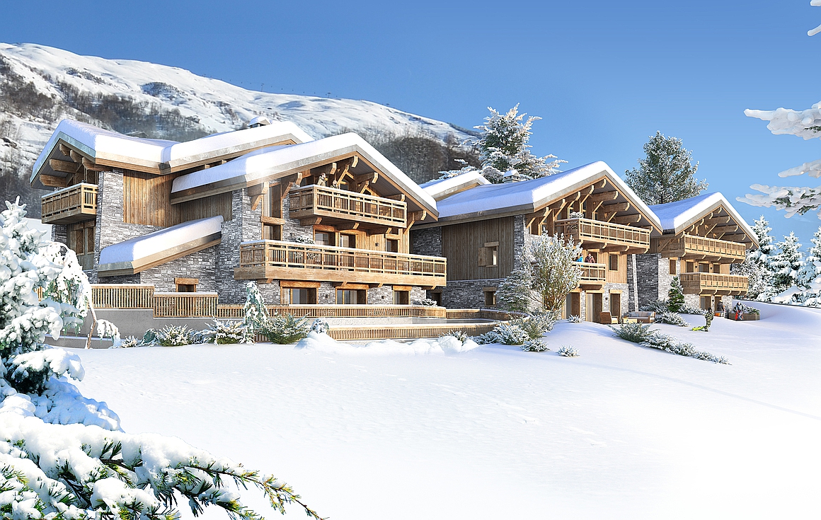 The chalets and apartments for sale in Le Bettaix
