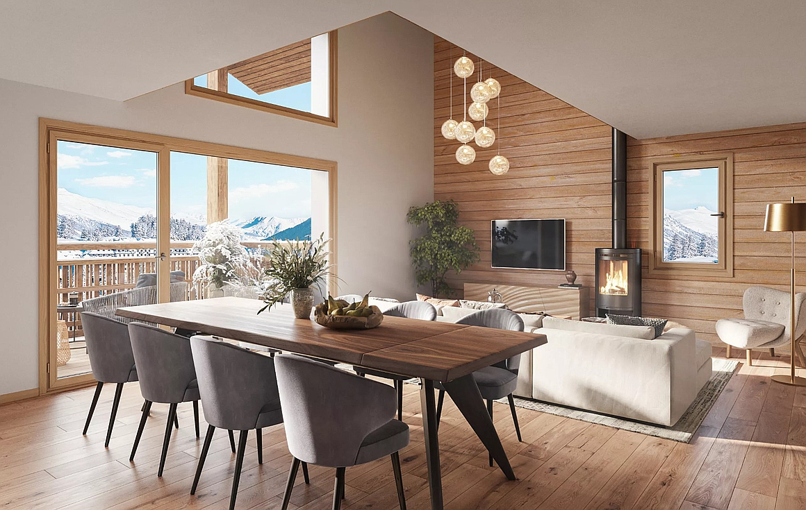 The brand new apartments for sale in Alpe d'Huez