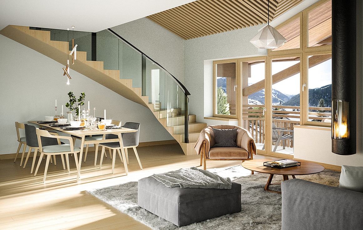 Light and airy internal spaces
