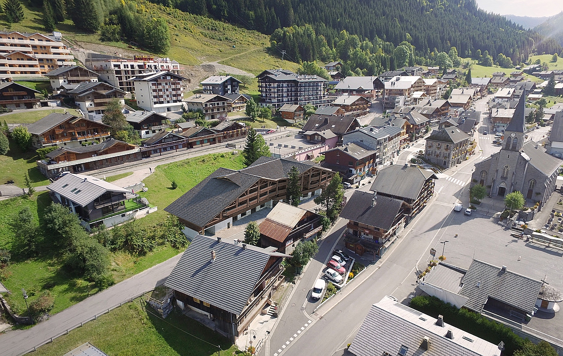 The apartments in the centre of the resort