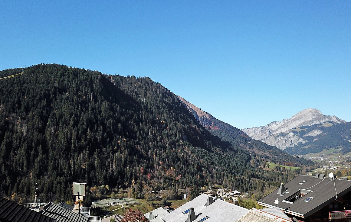 Views of the resort, valley and mountains