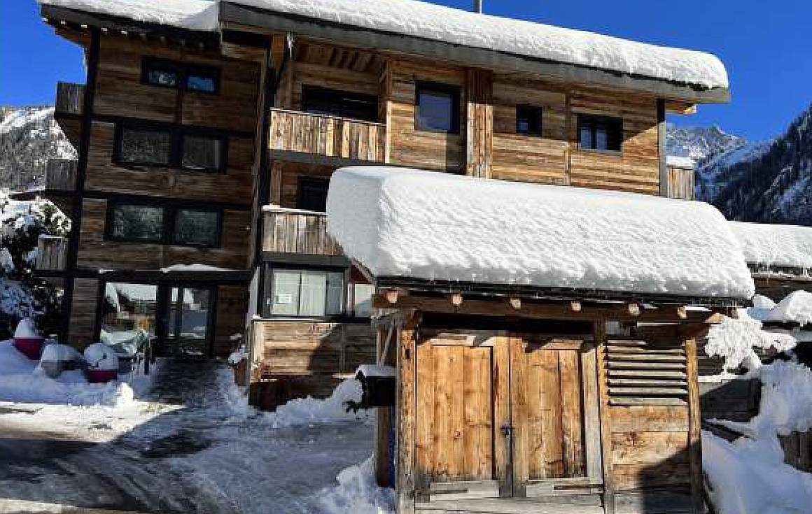 The existing building in Argentiere