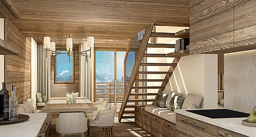 Interiors of the apartments