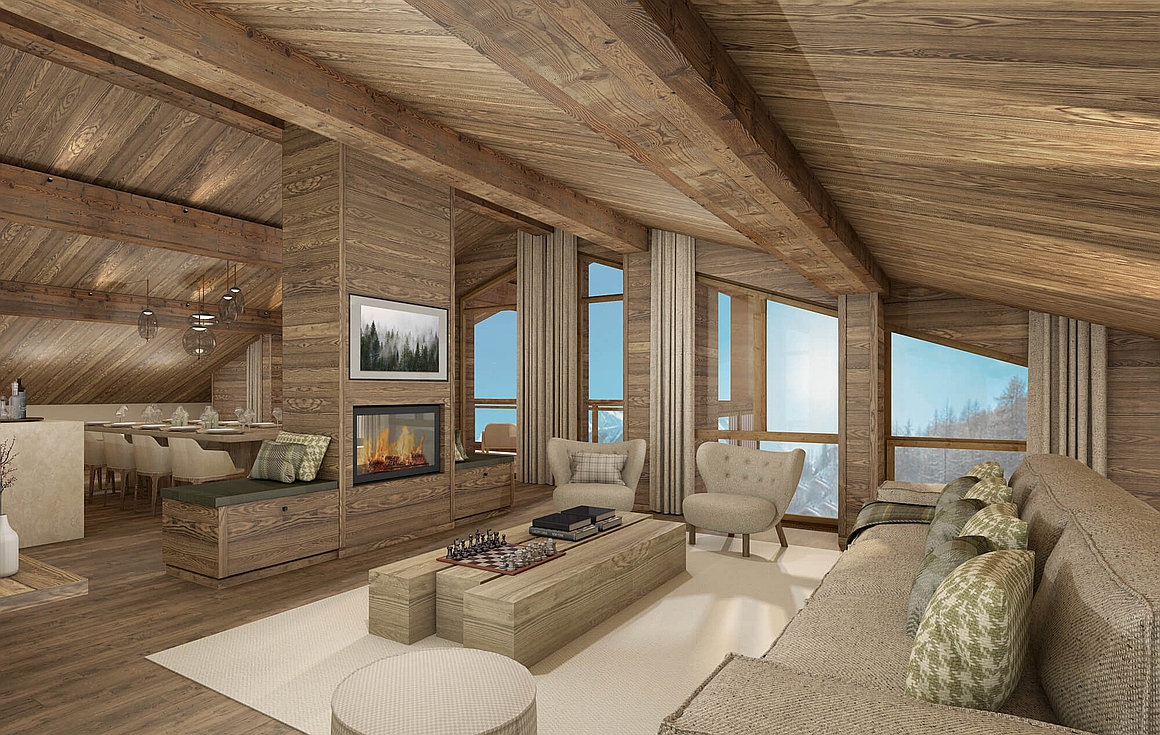 Interiors of the apartments