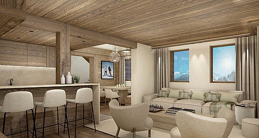 Interiors of the apartments