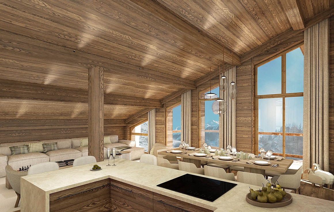 Interior of apartments