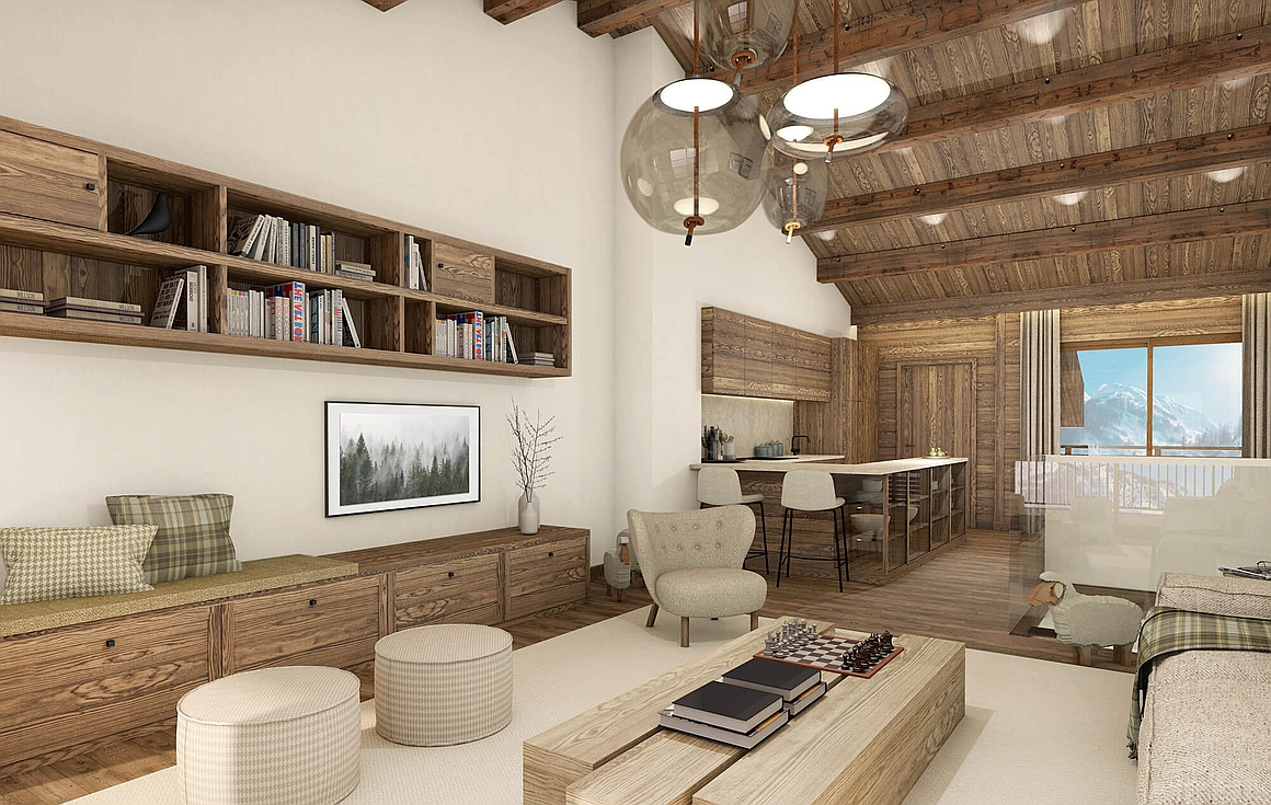 Interiors of the apartments