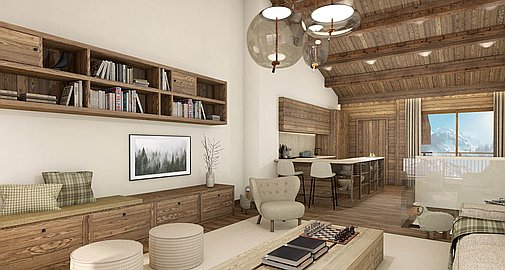Interiors of the apartments