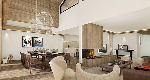 Interiors of the apartments