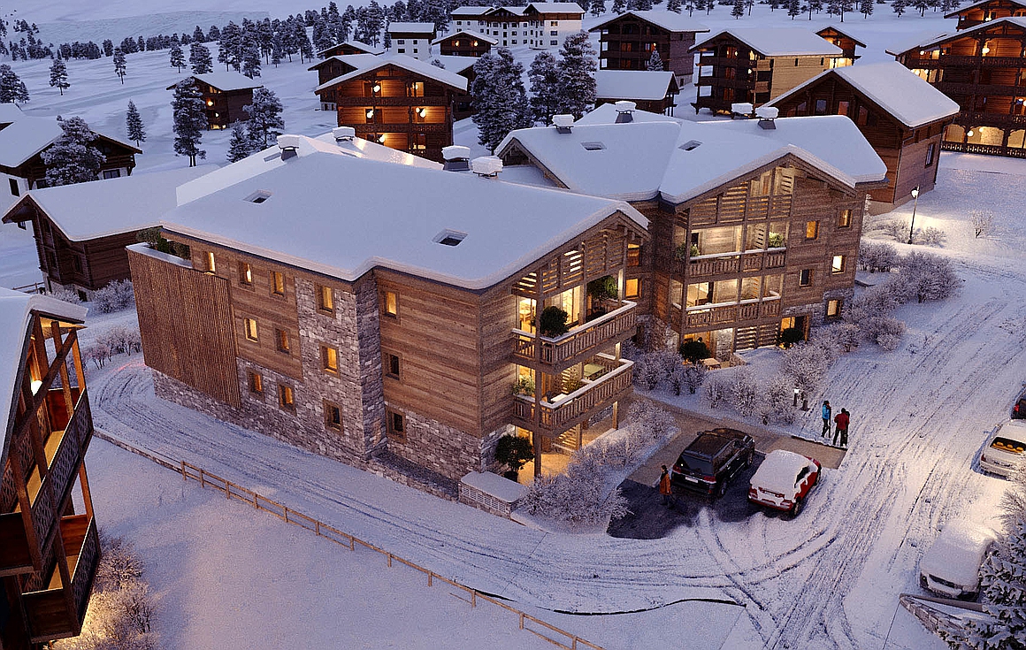 The brand new apartments for sale in Les Gets