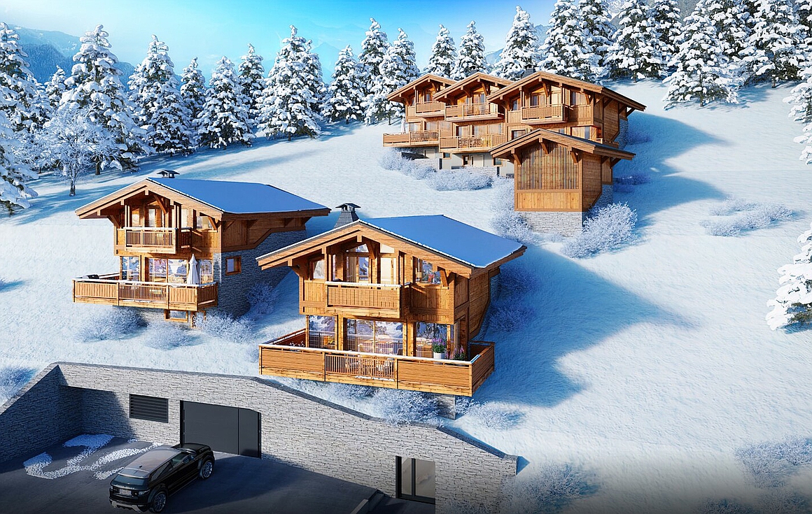 The chalets for sale in Les Gets