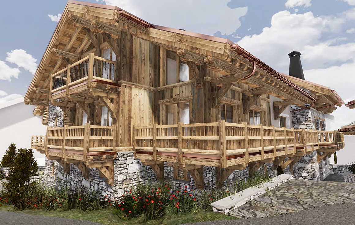The chalets for sale in Meribel