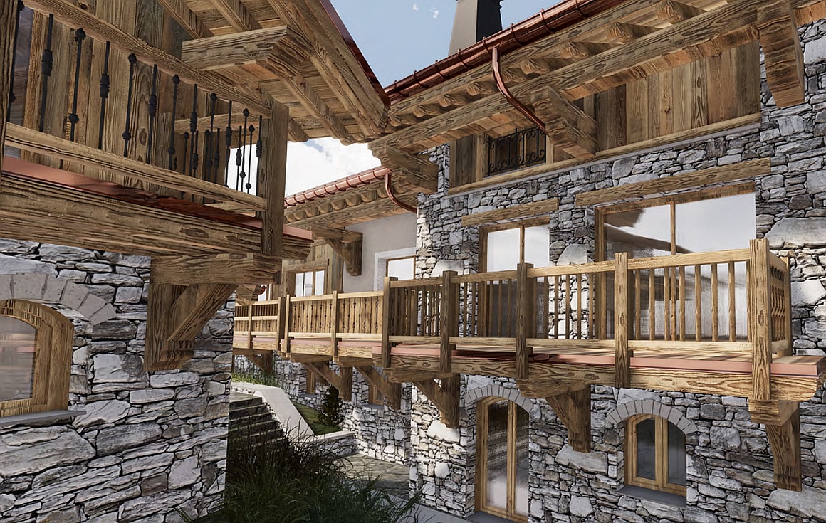The chalets for sale in Meribel