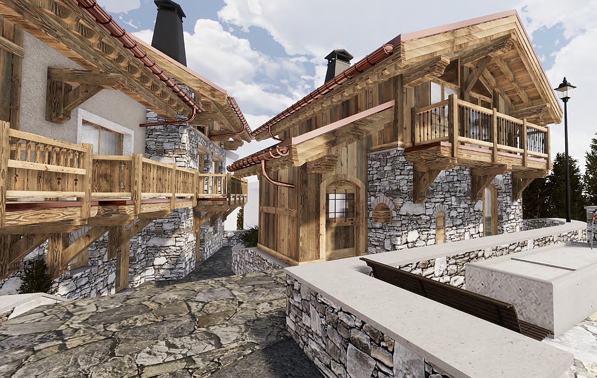 The chalets for sale in Meribel