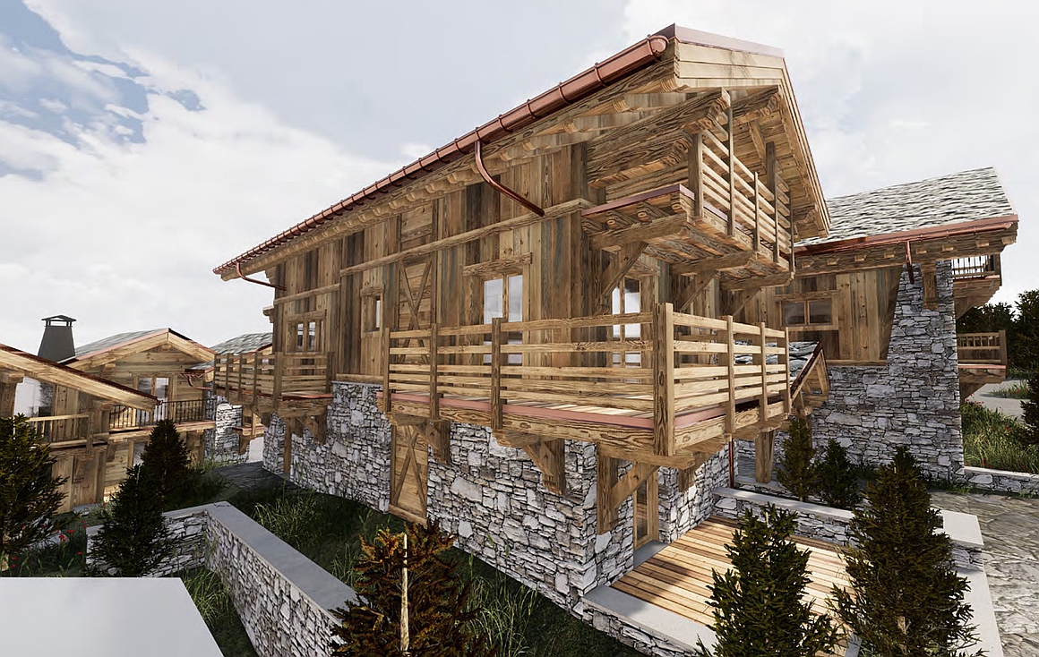 The chalets for sale in Meribel