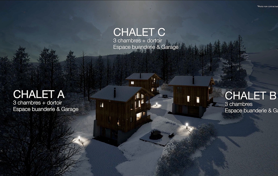 The Les Houches chalets for sale