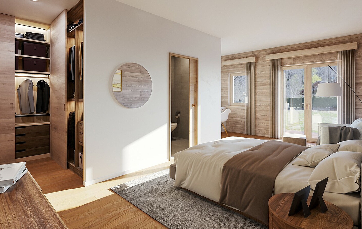 The chalet interiors