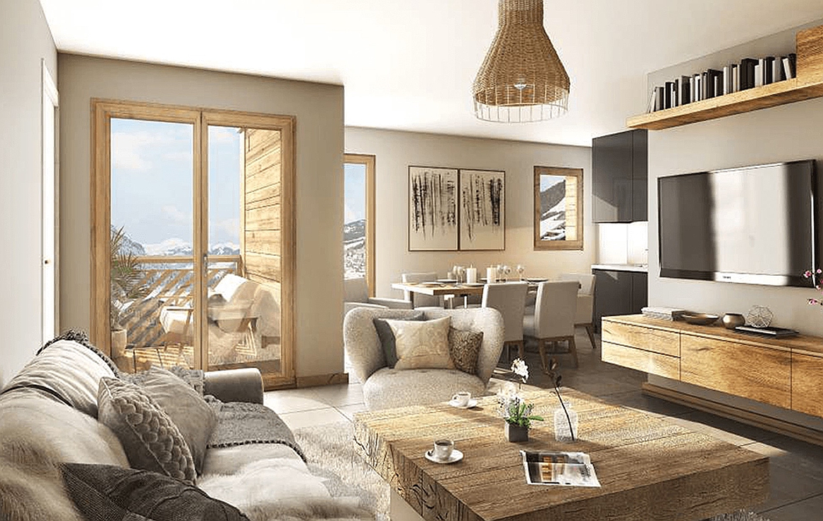 The interiors of the new Chatel apartments