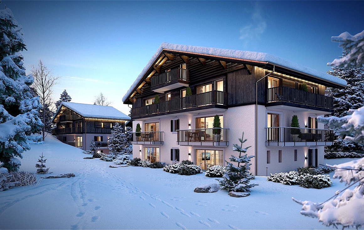 The apartments for sale in Megeve