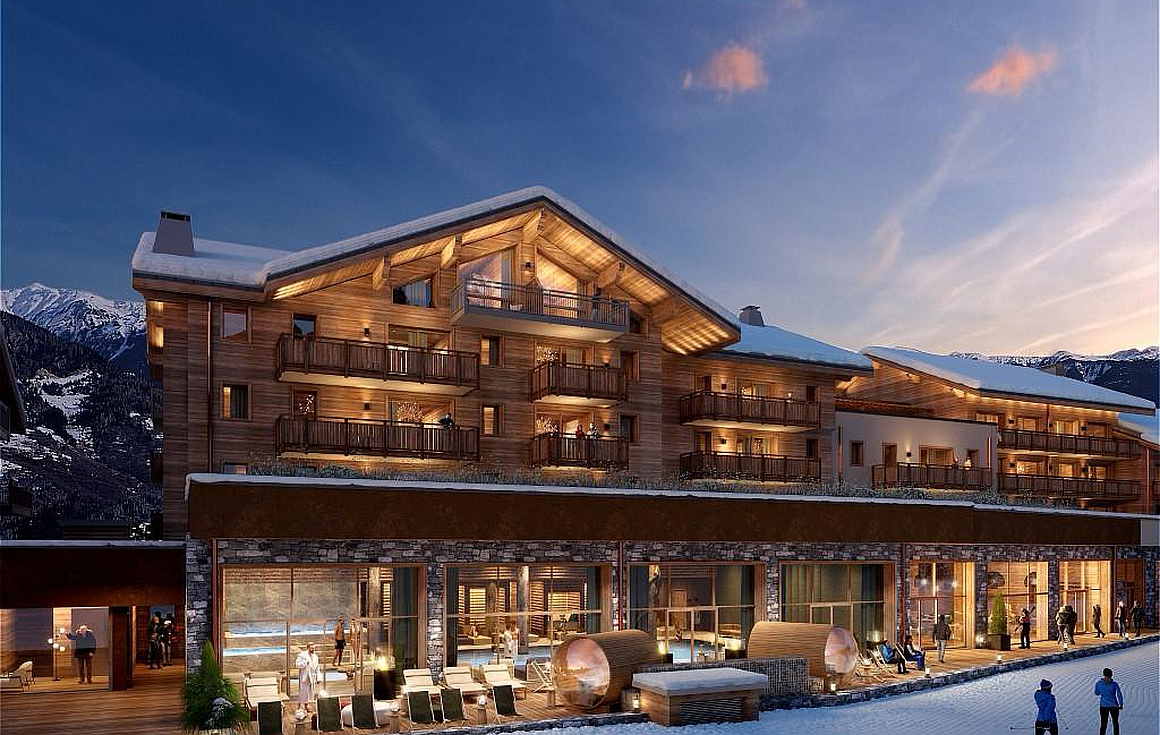 The ski in and out apartments for sale in La Tania