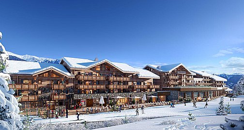 The ski in and out apartments for sale in La Tania