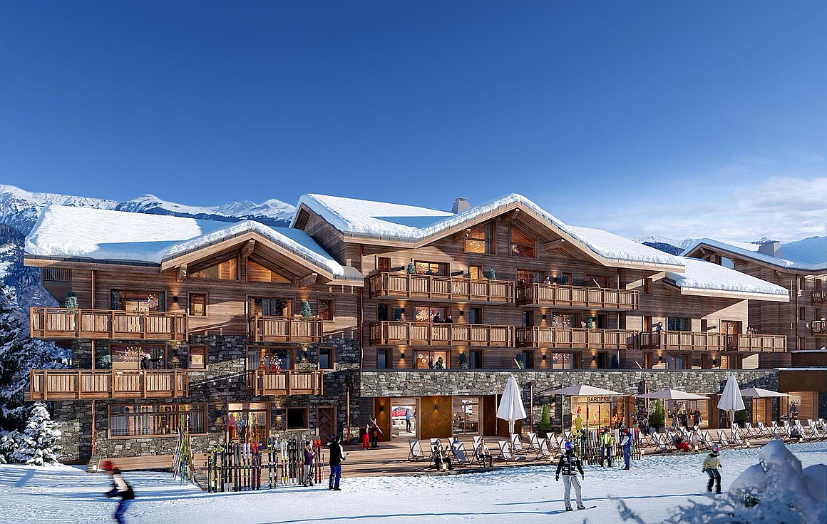 The ski in and out apartments for sale in La Tania