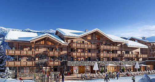 The ski in and out apartments for sale in La Tania