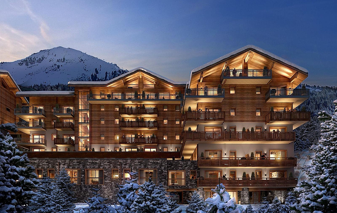 The ski in and out apartments for sale in La Tania