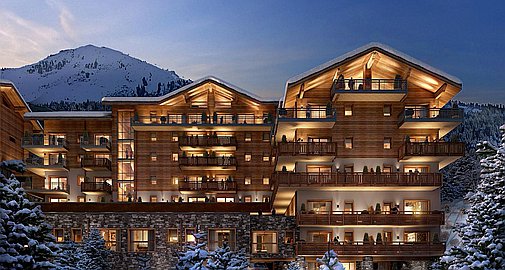 The ski in and out apartments for sale in La Tania