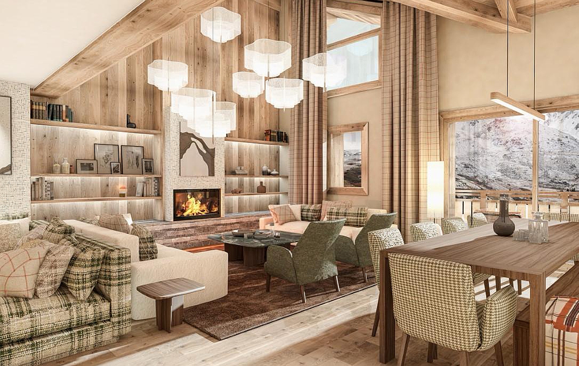 The ski in and out apartments for sale in La Tania