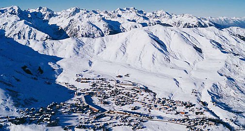 The resort of La Toussuire