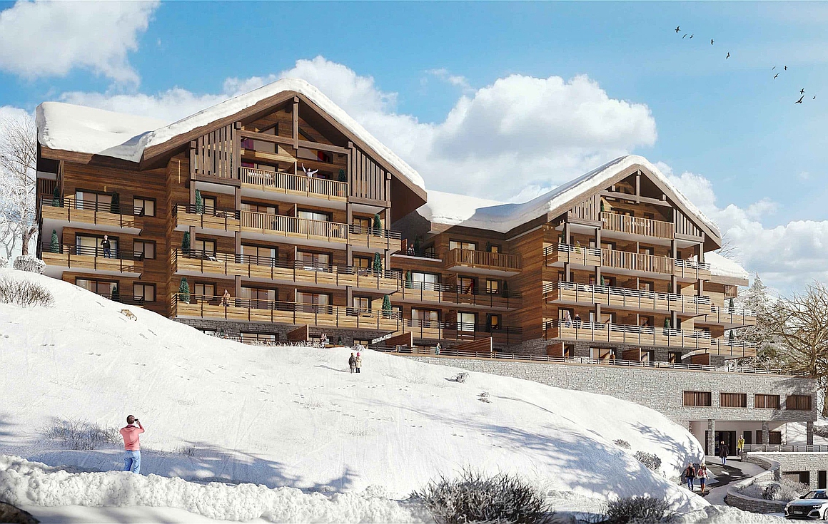 Finished apartments by the developer