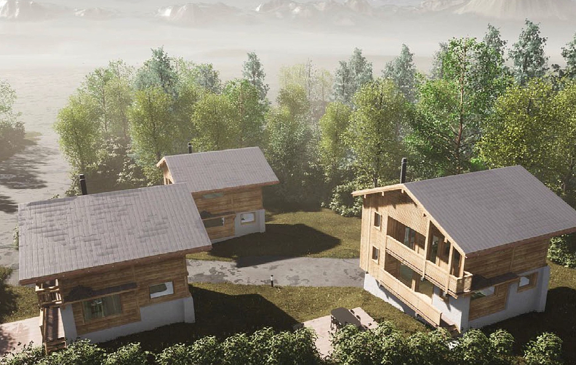 The ski chalets for sale