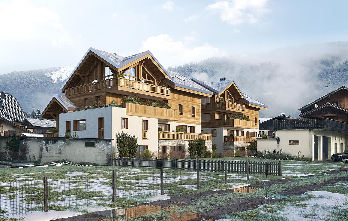 The brand new apartments for sale in Morzine