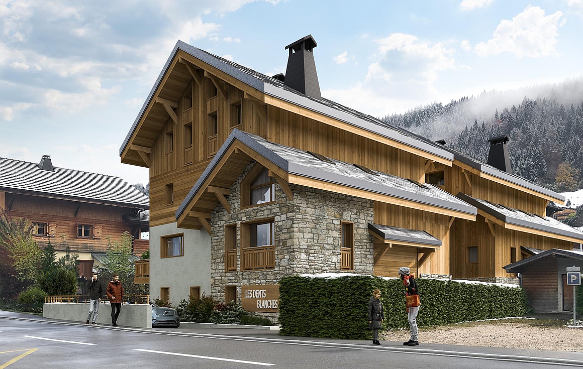 The brand new apartments for sale in Morzine