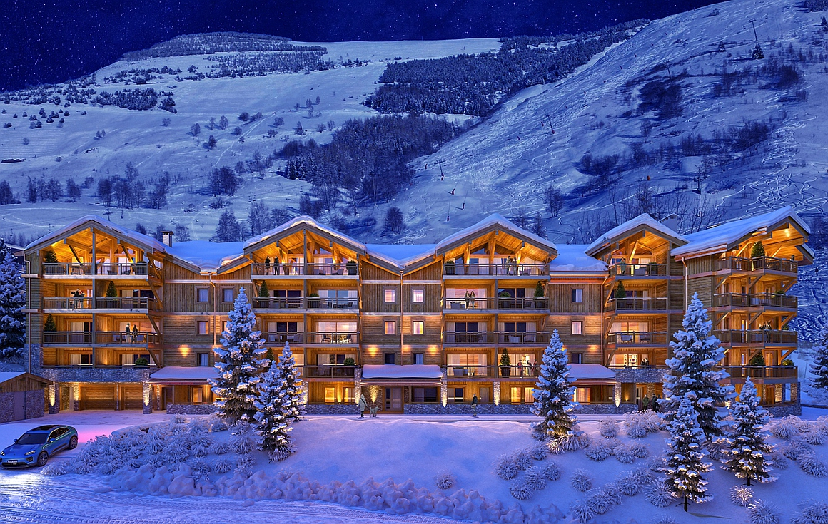 The incredible brand new apartments for sale in Les Deux Alpes
