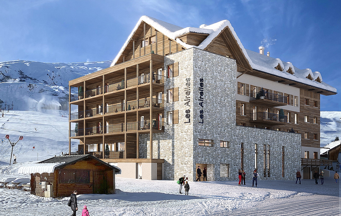 The brand new apartments for sale in La Toussuire