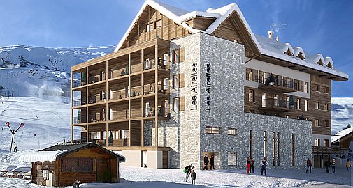 The brand new apartments for sale in La Toussuire