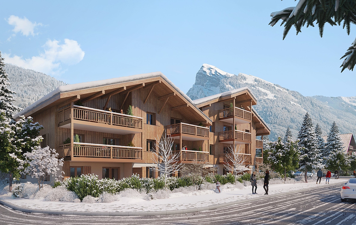 The apartments for sale in Samoens
