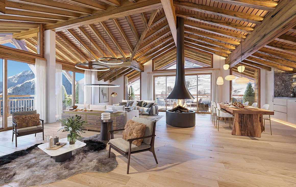 The incredible brand new apartments for sale in Les Deux Alpes