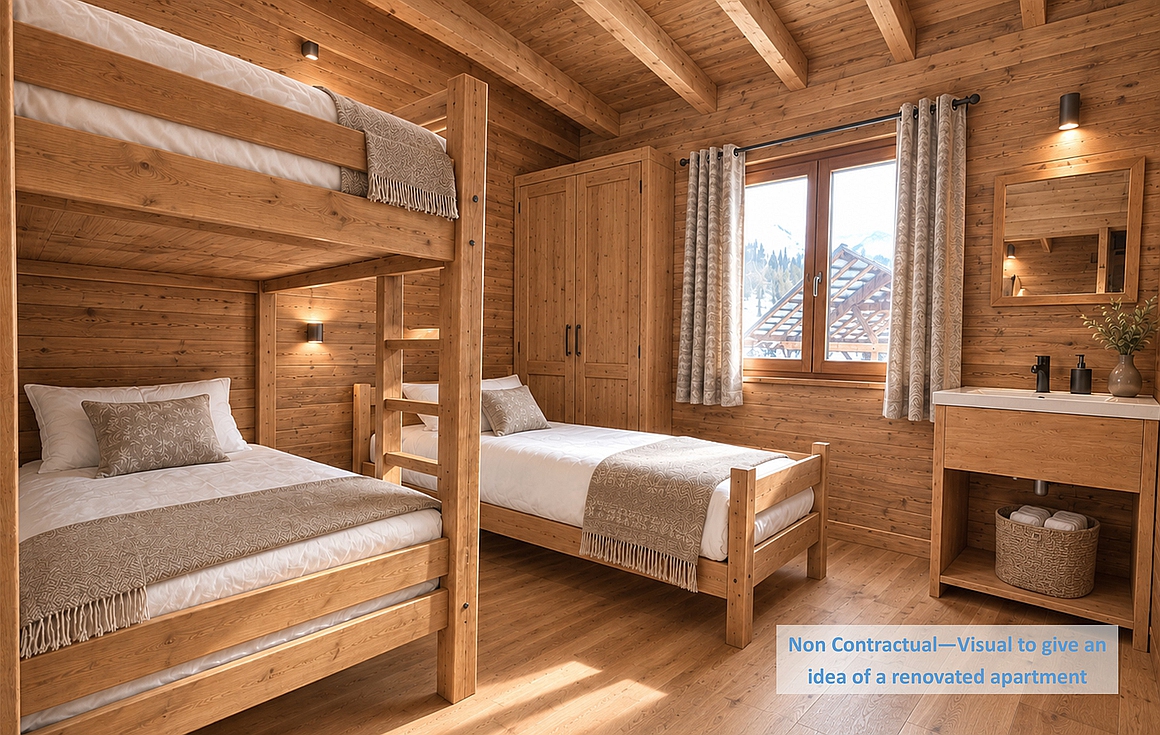 Example visual to show how a finished apartment could look like