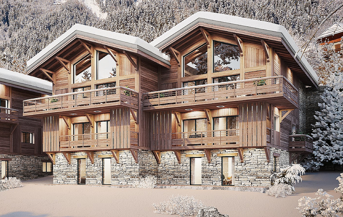The luxurious chalets for sale in Vaujany