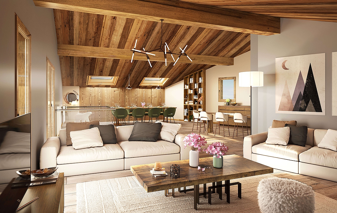 The interiors of the new Chatel apartments 