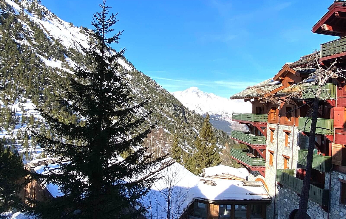 View from the apartment for sale in Les Arcs