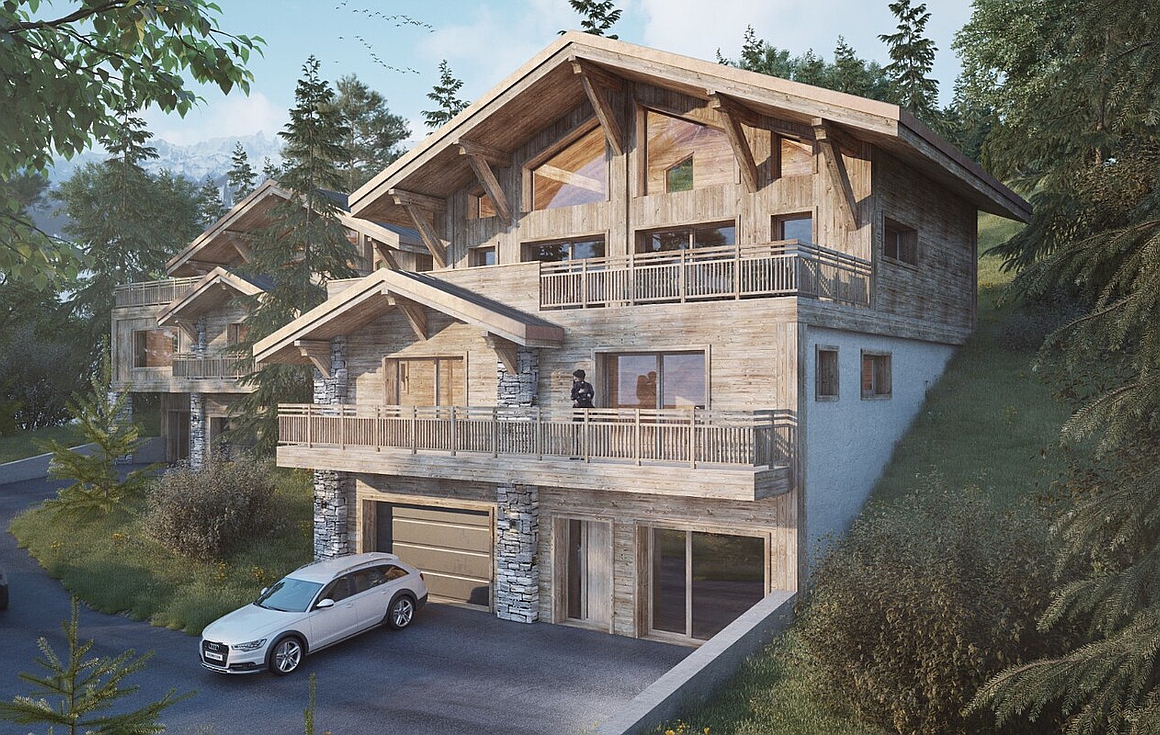 Exterior of the chalet in Les Gets