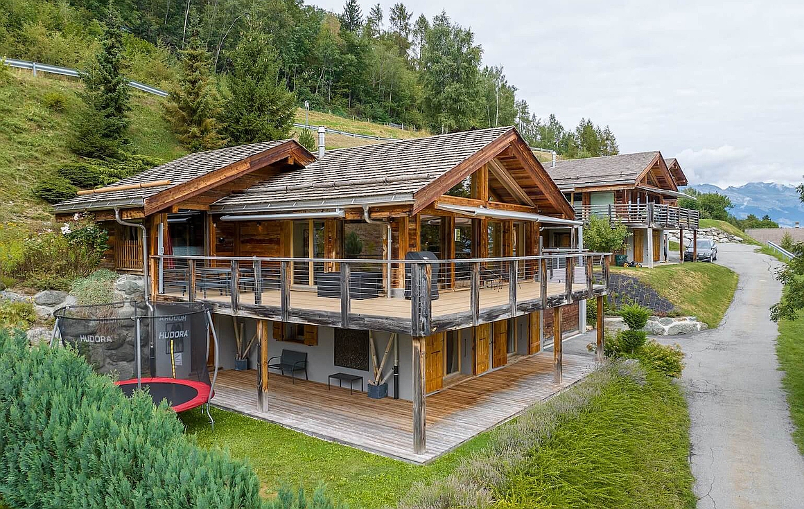 Exterior of chalet for sale in Nendaz