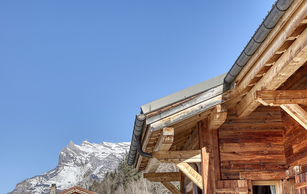 Exterior of the chalet in Saint Gervais