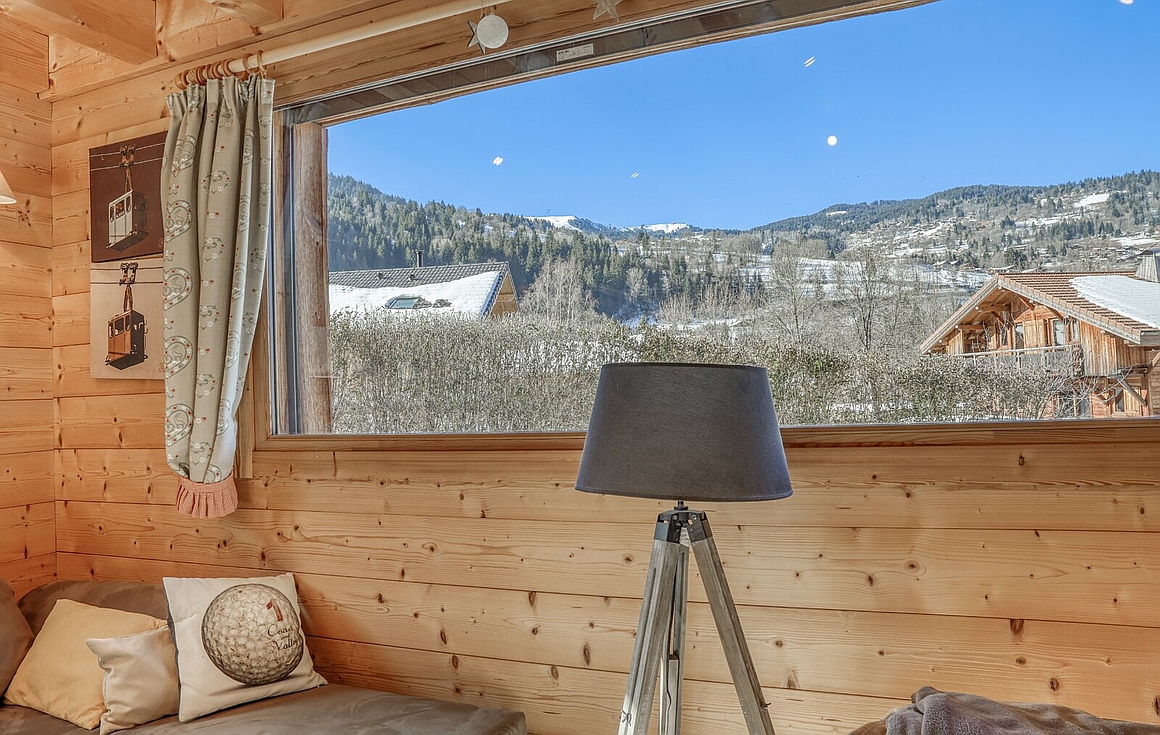 View from the chalet for sale in Saint Gervais