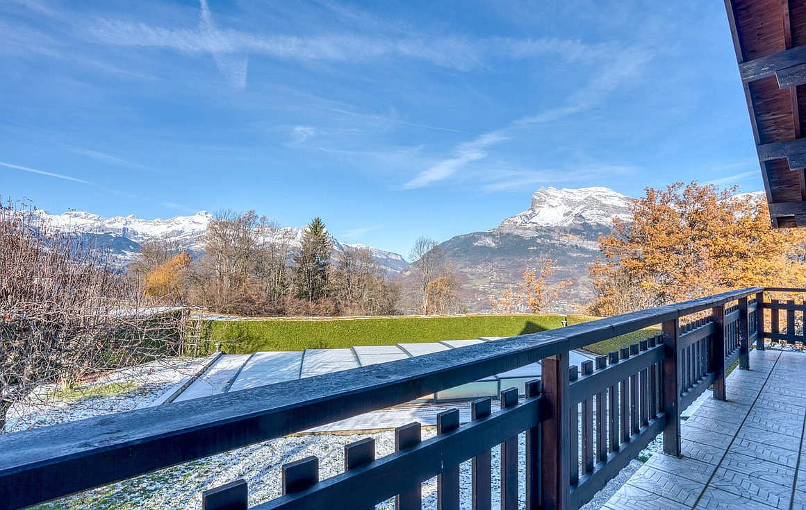 View from the chalet for sale in Saint Gervais